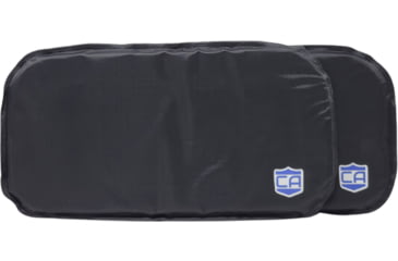 Image of Caliber Armor CaliberX Level IIIA DuPont Kevlar Soft Armor Side Plate - Pack of 2, 5.75x14 inch, Black, Non-Curved, SAPI, 19-CALX-5.75X14-SP