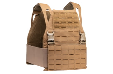 Image of Caliber Armor DV8 Plate Carrier, Shooters Cut Front and SAPI, Coyote Tan, 10 x 12, 19-DV8-MCB-SH-SAPI-CT