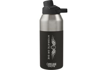 Image of CamelBak Chute Mag Vacuum Insulated Bottle,Stainless,40oz,Hydrate or Die,Black, 1517003012