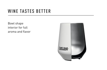 Image of CamelBak Horizon 12 oz Insulated Stainless Steel Wine Tumbler, White, 2392101035