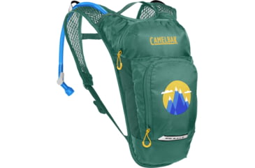 Image of CamelBak Mini Mule Hydration Pack, Green/Mountains, One Size, 2814301000