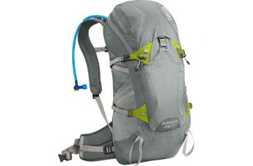 Image of CamelBak Pursuit 24L Backpack w/3L Resevoir, Gunmetal/Lime Punch, 62197