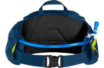Image of CamelBak Repack LR 4 Hydration Pack, Navy/Sulphur Spring, 50oz, 1478401000