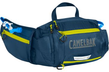 Image of CamelBak Repack LR 4 Hydration Pack, Navy/Sulphur Spring, 50oz, 1478401000