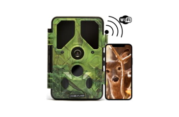 Image of Camouflage EZ45 Trail Camera, Wifi/Bluetooth, Full-HD 24MP, Green Camouflage, Medium, 12121280