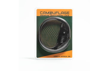Image of Camouflage Trailcamera Lock, Black-Silver, Medium, 12121201