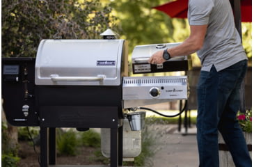 Image of Camp Chef 14in Sidekick Sear w/ Stainless Steel Bbq Box, 14in, Silver/Black, PG14BB