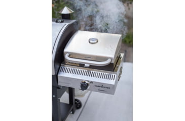 Image of Camp Chef 14in Sidekick Sear w/ Stainless Steel Bbq Box, 14in, Silver/Black, PG14BB