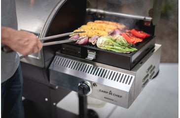 Image of Camp Chef 14in Sidekick Sear Includes Stainless Steel Bbq Box, Silver/Black, PG14BB