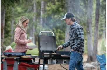 Image of Camp Chef 14x16in Deluxe Stainless Steel BBQ Grill, 1 Burner, Box Accessory, Stainless, BB30LS
