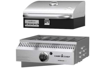 Image of Camp Chef 14x16in Deluxe Stainless Steel BBQ Grill, 1 Burner, Box Accessory, Stainless, BB30LS