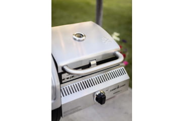 Image of Camp Chef 14x16in Deluxe Stainless Steel BBQ Grill, 1 Burner, Box Accessory, Stainless, BB30LS