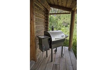 Image of CAMP CHEF Browning Pellet Grill &amp; Smoker Ltd, Silver/Black, N/A PG24LTD