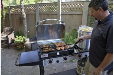 Image of Camp Chef Deluxe Stainless Bbq Grill Box Accessory, Black BB90LS