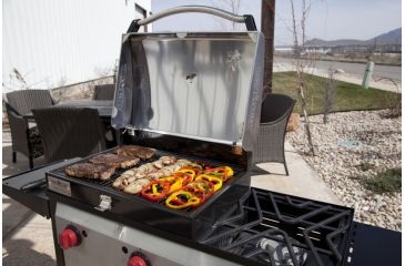 Image of Camp Chef Deluxe Stainless Bbq Grill Box Accessory, Black BB90LS