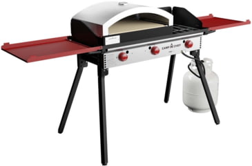 Image of Camp Chef Italia Artisan Outdoor Pizza Oven w/ Door, White/Black, PZ90D