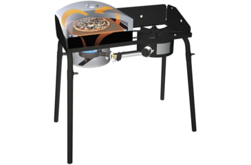 Image of Camp Chef Italia Artisan Outdoor Pizza Oven W/ Door, White/Black, PZ90D