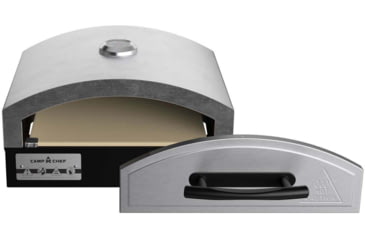 Image of Camp Chef 14inX16in Italia Artisan Pizza Oven Accessory W/ Door, Black/Silver, PZ30D