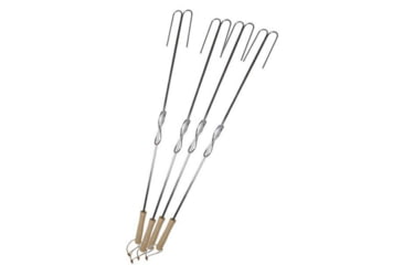 Image of Camp Chef Safety Roasting Stick, 4 Piece, 4-Pack, Wood, Silver/Tan, SRS4E