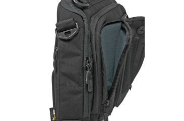 Image of Cannae Loculus Satchel Bag, Black, Medium CPG-BP-SSP-M-B