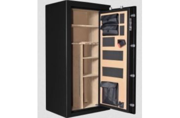 Image of Cannon Safe Safe 24 Gun, Hammertone Black/Chrome, 24 gun CA23-H1FDC-15