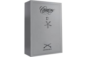 Image of Cannon Safe Armory A64 80 Gun Safe, 72x48x30in - Hammertone Gray/Chrome A64-H2FDC-13