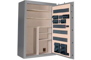 Image of Cannon Safe Armory A64 80 Gun Safe, 72x48x30in - Hammertone Gray/Chrome A64-H2FDC-13