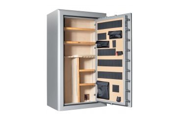 Image of Cannon Safe Commander Safe 36 Gun, Hammertone Gray/Chrome, 36 gun CO43-H2FDC-15