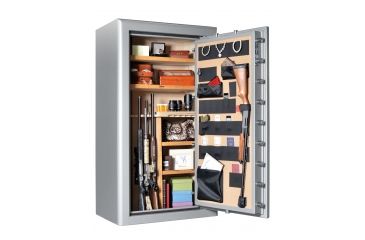 Image of Cannon Safe Commander Safe 36 Gun, Hammertone Gray/Chrome, 36 gun CO43-H2FDC-15