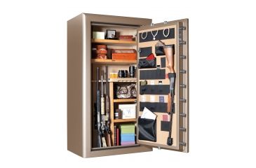 Image of Cannon Safe Commander Safe 36 Gun, Hammertone Beige/Chrome, 36 gun CO43-H3FDC-15