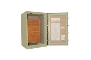 Image of Cannon Safe Home Series 3824 Fire Resistant Security Safe w/ Electronic Lock, 38x24x22in, Hammertone Sea Mint Green HS3824-H9TEC-13