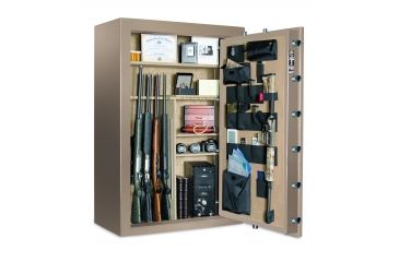 Image of Cannon Safe Safe 36 Gun, Hammertone Beige/Chrome, 36 gun CA33-H3FDC-15