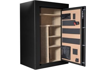 Image of Cannon Safe Scout S40 64 Gun Electronic Safe, 59x40x28in - Hammertone Black/Chrome S40-H1TEC-13