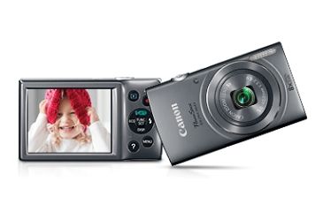 Image of Canon PowerShot ELPH 160 Camera with 20.0 Megapixel sensor plus DIGIC 4+ Image Processor, Silver 0137C001