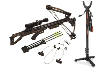 Image of Carbon Express Covert 3.4, Crossbow, 20255 W/ Vanguard Veo Shooting Stick