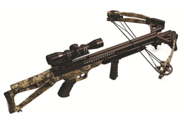 Image of Carbon Express Covert CX-3SL+ Crossbow Package with Deluxe Lighted 4x32mm Scope - Kryptek Highlander Camo, 20254