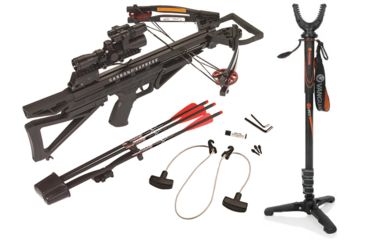 Image of Carbon Express Intercept, Supercoil LT Crossbow, 20253 W/ Vanguard Veo Shooting Stick