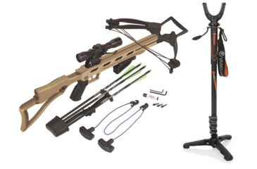 Image of Carbon Express XForce Advantex, Crossbow Kit, 20280 W/ Vanguard Veo Shooting Stick