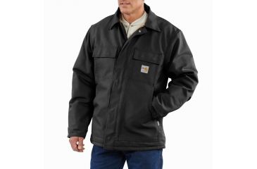 Image of Carhartt Flame-Resistant Duck Traditional Coat, Black, Large/Regular 101618-001-REG-L