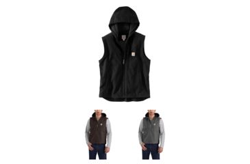 Image of Carhartt Knoxville Vest - Men's, Black, Dark Brown, Gravel