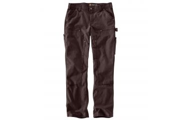 Image of Carhartt Original Fit Crawford Double Flame-Resistant Pant for Womens, Dark Brown, 2/Short 102323-201-SHT-2