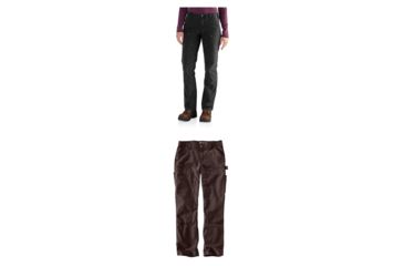 Image of Carhartt Original Fit Crawford Double Flame-Resistant Pant for Womens, Black, Dark Brown