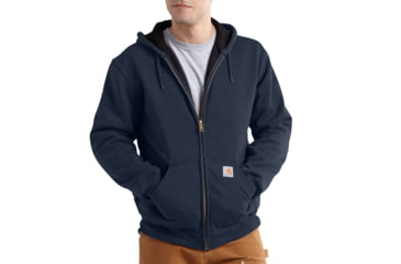 Image of Carhartt RD Rutland Thrml Lnd Hdd Zfnt Swtsh-Mens, New Navy, 4XLarge, Tall, 100632-472-TLL-4XL