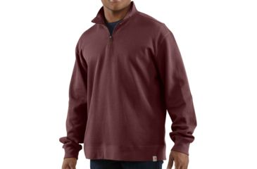 Image of Carhartt Sweater Knit Quarter Zip - Men's-Port-Small
