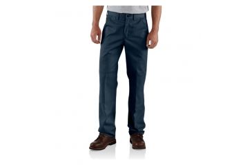 Image of Carhartt Twill Double-Front Work Pant - Men's-Navy-36 Waist-Regular Inseam