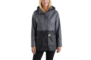 Image of Carhartt Waterproof Rainstorm Coat - Womens, Black, Extra Small, 103615-001-REG-XS