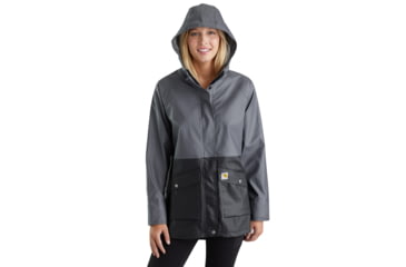 Image of Carhartt Waterproof Rainstorm Coat - Womens, Black, Extra Small, 103615-001-REG-XS