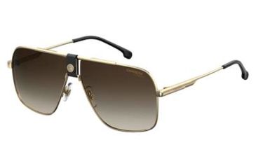 Image of Carrera 1018/S Sunglasses CA1018S-0J5G-HA-6311 - Gold Frame, Brown Gradient Lenses, Lens Diameter 63mm, Distance Between Lenses 11mm