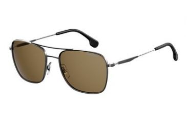 Image of Carrera 130/S Sunglasses CA130S-0KJ1-SP-5819 - Dark Ruthenium Frame, Bronze Polarized Lenses, Lens Diameter 58mm, Distance Between Lenses 19mm