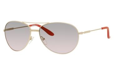 Image of Carrera 69/S Sunglasses CA69S-0AOZ-UZ-6015 - Semi Matte Gold Frame, Red Mirror Lenses, Lens Diameter 60mm, Distance Between Lenses 15mm